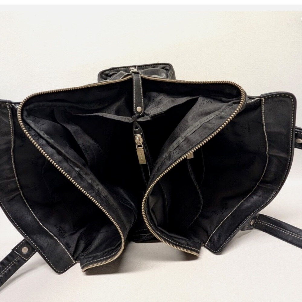 Perlina Black Leather Satchel great condition - Picture 8 of 8